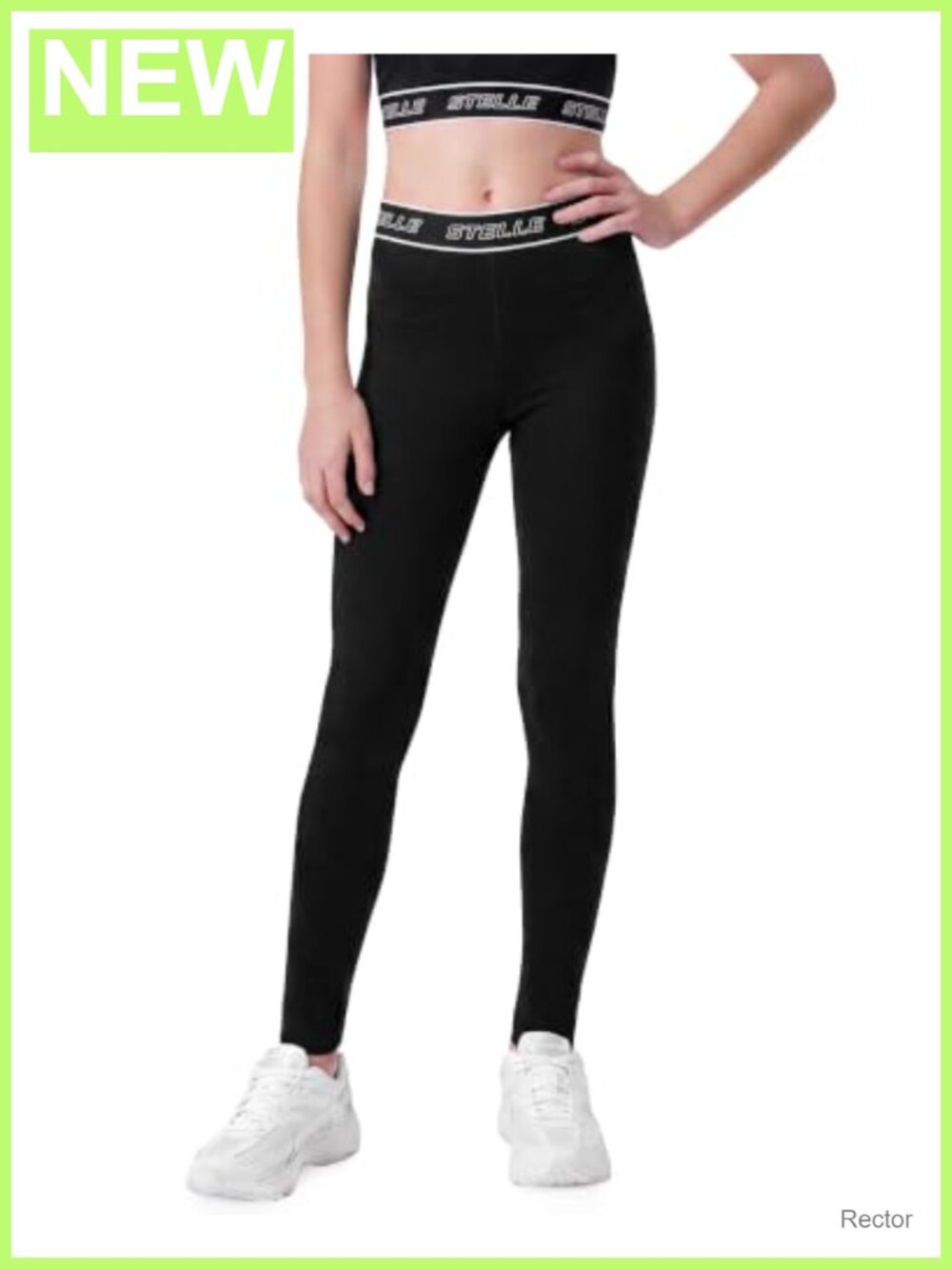 Girls Athletic Leggings Four-Way Stretch Dance Yoga Pants High Rise Pull On